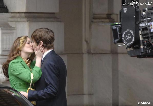 Leighton Meester et Chace Crawford sur le tournage de Gossip Girl, à New York le 16 mars 2009 !