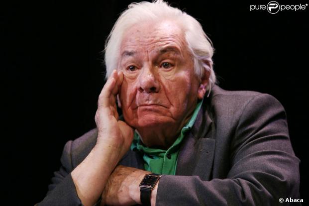Michel Galabru dans la pièce de théâtre Jules et Marcel, au théâtre Hébertot en répétition le 17 mars 2009