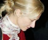Joely Richardson, à la sortie de l'hôpital, après l'annonce de la mort de Natasha Richardson, le 18 mars 2009, à New York.