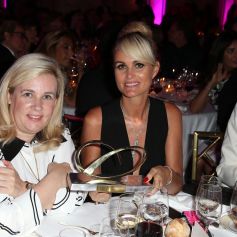 Exclusif - Hélène Darroze et Laeticia Hallyday (pour l'association La Bonne Etoile) - 7ème édition du dîner du Global Gift Gala organisé au Four Seasons Hôtel George V à Paris. Le 9 mai 2016. © Dominique Jacovides / Bestimage
