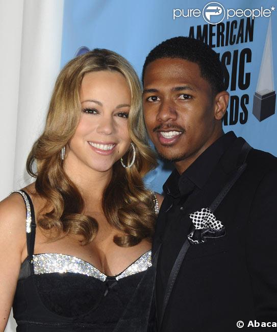 Mariah Carey et son mari Nick Cannon en novembre 2008 