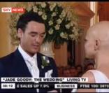 Jade Goody, ses enfants, et Jack Tweed lors de leur mariage. 22/03/09 