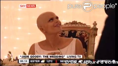 Jade Goody, lors de son mariage. 22/02/09