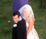 Natasha Bedingfield et Matthew Robinson lors de leur mariage à Malibu le 21 mars 2009