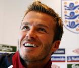 David Beckham donne une conférence de presse à l'Hotel Grove en Angleterre le 26 Mars 2009.