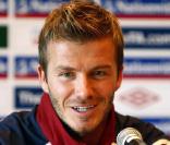 David Beckham donne une conférence de presse à l'Hotel Grove en Angleterre le 26 Mars 2009.