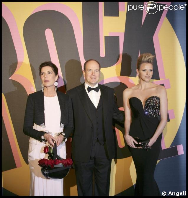 La princesse Caroline de Hanovre lors du Bal de la Rose à Monaco le 28 mars 2009