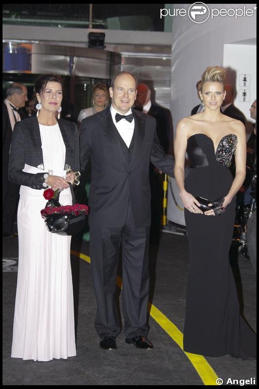 La princesse Caroline de Hanovre lors du Bal de la Rose à Monaco le 28 mars 2009