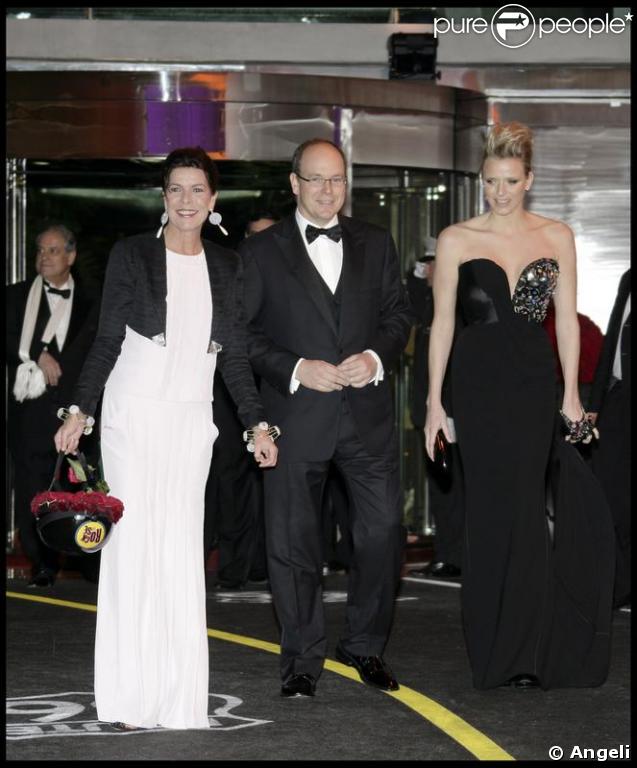 La princesse Caroline de Hanovre lors du Bal de la Rose à Monaco le 28 mars 2009