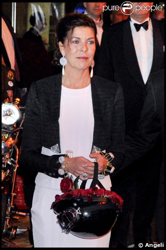 La princesse Caroline de Hanovre lors du Bal de la Rose à Monaco le 28 mars 2009
