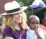Madonna et David Banda au Malawi en avril 2007 