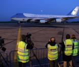 Barack et Michelle Obama arrivent à Londres. 31/03/09