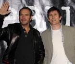 Jean Dujardin et le réalisateur Michel Hazanavicius, lors de la présentation de 