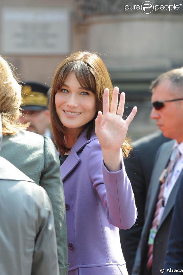 Carla Bruni et Michelle Obama, à Strasbourg. 04/04/09