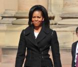 Carla Bruni et Michelle Obama, à Strasbourg. 04/04/09