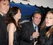 Michel Hazanavicius, Louise Monot, Jean Dujardin et Mathilde Seigner, lors de la soirée "OSS 117", avec avant-première du film au Gaumont Opéra, puis fête au VIP Room Theatre, le 7 avril 2009 !