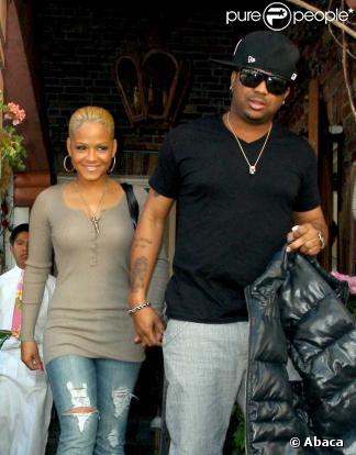 Christina Milian et son boyfriend le rappeur The Dream à la sortie du restaurant  The Ivy  à Los Angeles  