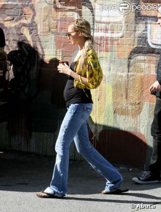 Nicole Richie, son compagnon Joel Madden et leur fille Harlow