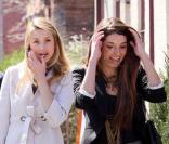 Whitney Port sur le tournage de la série The City le 9 avril 2009 à New York