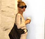 Nicole Richie très belle, et enceinte, le 10 avril à Hollywood
