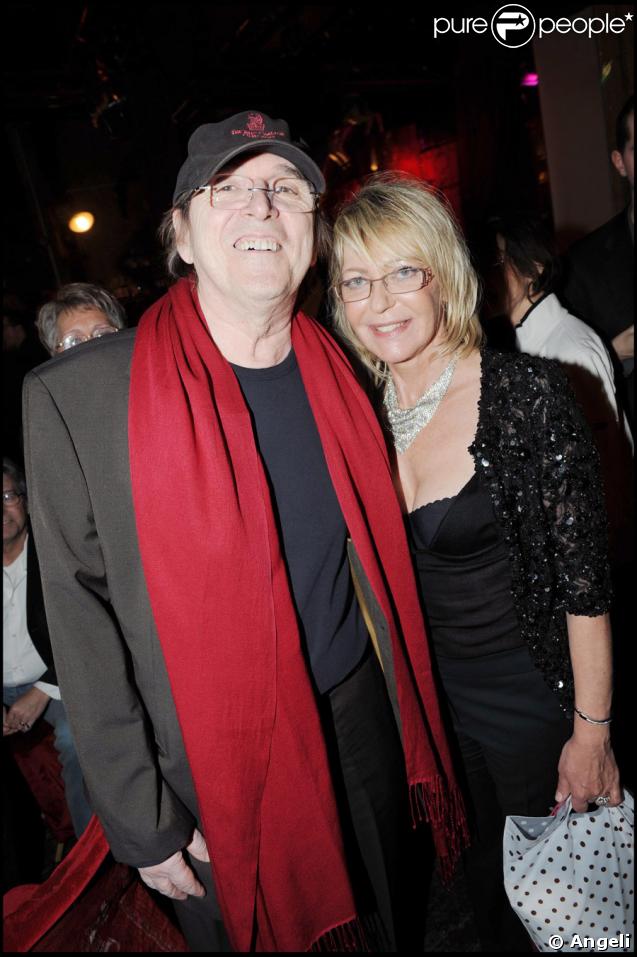 Jean-Marie Poiré et la birthday girl, Françoise Ménidrey, le 10 avril 2009, au Réservoir 