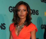 La mannequin Selita Ebanks lors de la première du téléfilm Grey Gardens à New York au Ziegfeld Theatre le 14 avril 2009