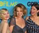 Drew Barrymore, Jessica Lange et Jeanne Tripplehorn lors de la première du téléfilm Grey Gardens à New York au Ziegfeld Theatre le 14 avril 2009