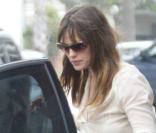 Jennifer Garner va chercher sa fille à l'école, hier