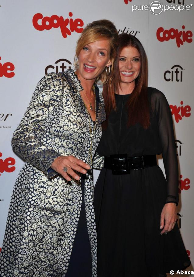 Uma Thurman et Debra Messing à la troisième édition des Smart Cookie Awards. 20/04/09