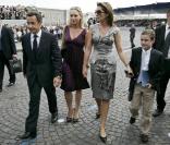 Cécilia Attias, Nicoals Sarkozy et leurs enfants 