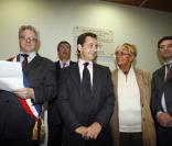 Nicolas Sarkozy et Isabelle Balkany entourés de Patrick Balkany et Patrick Devedjian 