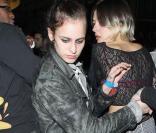 Alice Dellal, à la sortie du Movida, un nightclub londonien, le mercredi 22 avril 2009