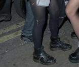 Alice Dellal, à la sortie du Movida, un nightclub londonien, le mercredi 22 avril 2009