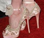 Soirée An evening with women, le 24 avril 2009 : Dita Von Teese et ses chaussures Dior 