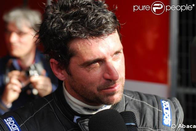 Patrick Dempsey est au Mans pour les test de la course des 24 heures du Mans (hier, en interview) 