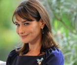 Carla Bruni et Nicolas Sarkozy à la réception pour les membres de la communauté française à Madrid. 27/04/09