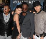 Les Black Eyed Peas au complet venu soutenir will.I.Am, lors de l'avant-première de 
