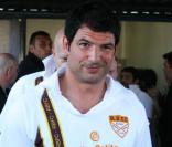 Marc Lièvremont, lors du match de foot et de rugby opposant le Team Cantona au Team Lièvremont, organisé par le 