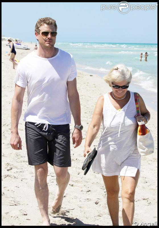 Eric Dane à Miami avec sa maman 