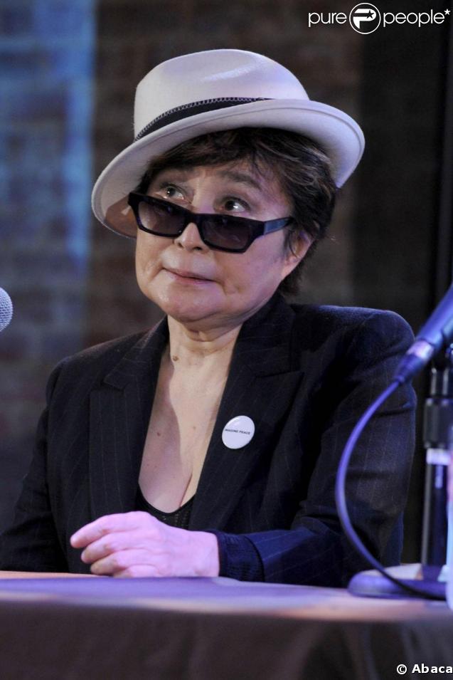 Yoko Ono à l'exposition  John Lennon : The New York City Years 