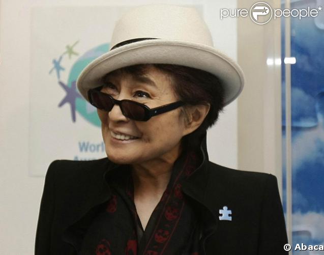 Yoko Ono à l'exposition  John Lennon : The New York City Years 