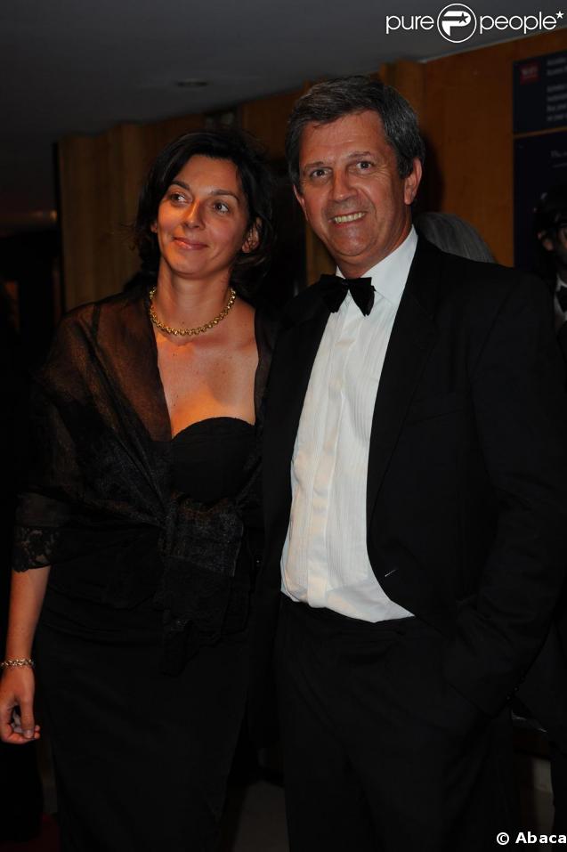 Patrick Chêne sa femme lors du dîner de la cérémonie d'ouverture du Festival de Cannes
