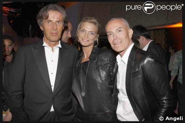 Soirée Audi au Jimmy'z de Cannes, le 14 mai 2009 : Dominique Desseigne avec Sarah Marshall et Jean-Claude Jitrois 