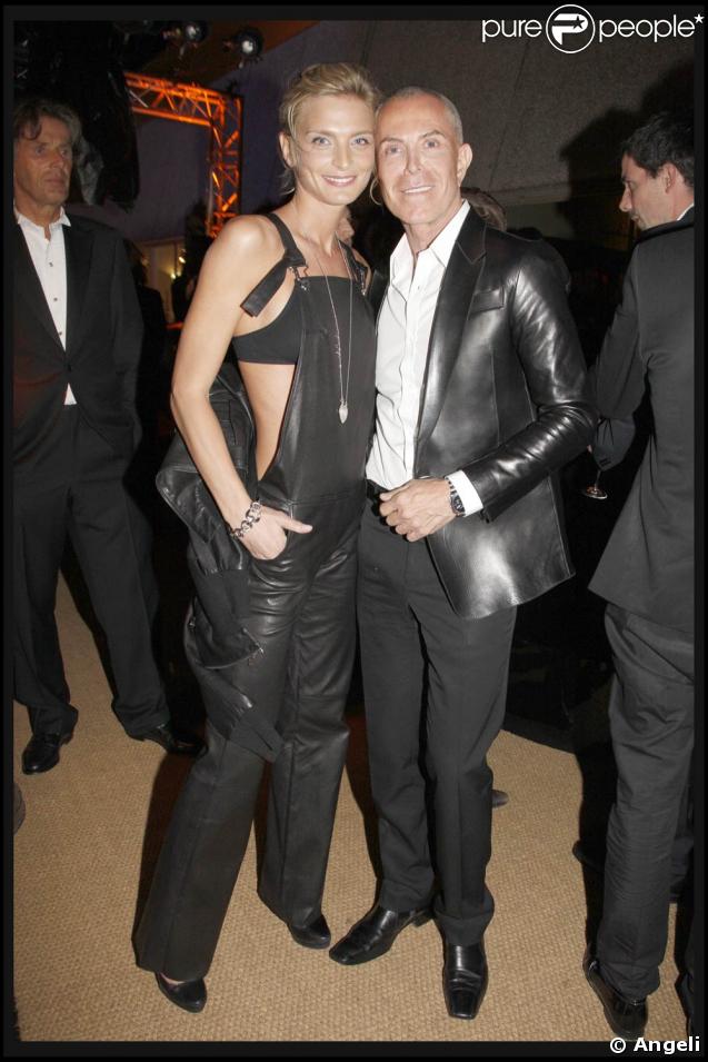 Soirée Audi au Jimmy'z de Cannes, le 14 mai 2009 : Sarah Marshall et Jean-Claude Jitrois 