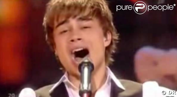 Alexander Rybak pendant le concours de l'Eurovision le 16 mai 2009