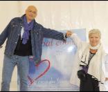 Mimie Mathy et son mari Benoît ont participé à la journée de sensibilisation organisée par l'association Laurette Fugain, à Paris