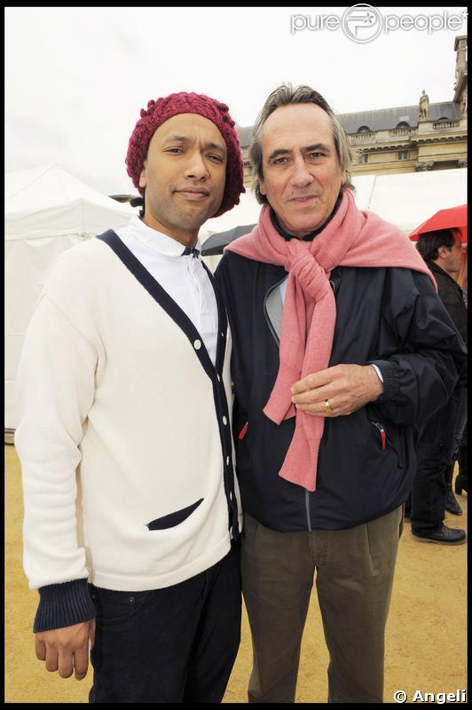 Doc Gynéco et Philippe Lavil ont participé à la grande Marche contre la leucémie (et pour le Don de Soi) organisée par l'association Laurette Fugain, à Paris