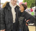Jean-Marie Bigard et Florence Foresti ont participé à la grande Marche contre la leucémie (et pour le Don de Soi) organisée par l'association Laurette Fugain, à Paris
