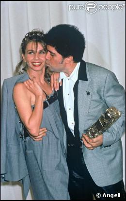Pedro Almodòvar et Victoria Abril en 1993 