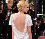 Diane Kruger lors de la montée des marches avant la projection d'Inglourious Basterds, au Festival de Cannes, le 20 mai 2009